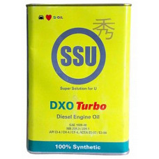 Моторное синтетическое масло S-Oil SSU DXO Turbo 15W-40