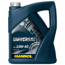 Минеральное масло Mannol UNIVERSAL 15W-40 5л