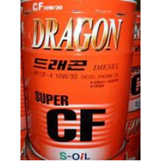 Моторное полусинтетическое масло S-Oil Dragon Super Diesel CF 10W-30