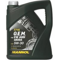 Моторное синтетическое масло Mannol 7715 O.E.M. for VW Audi Skoda 5W-30