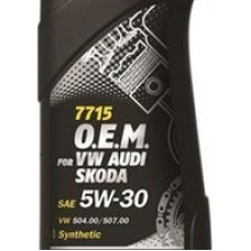 Моторное синтетическое масло Mannol 7715 O.E.M. for VW Audi Skoda 5W-30