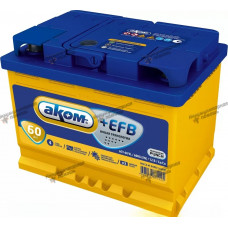 Аккумулятор автомобильный АКОМ +EFB 6СТ-60 (прям.)