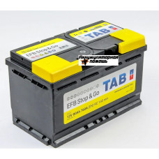 Автомобильный аккумулятор TAB EFB Stop&Go 6СТ-80.0