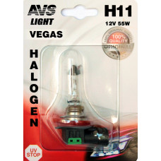 Лампа галогенная AVS Vegas в блистере H11.12V.55W (1 шт.)