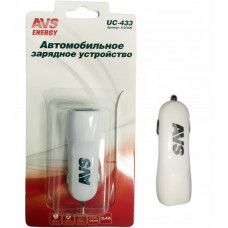 Автомобильное зарядное устройство USB (2 порта) AVS UC-433 (2,4А)