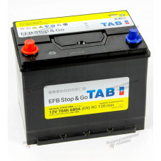 Автомобильный аккумулятор TAB EFB Stop&Go 6СТ-70 (57024) (прям.)