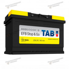 Автомобильный аккумулятор TAB EFB Stop&Go 6СТ-80 (обр.)