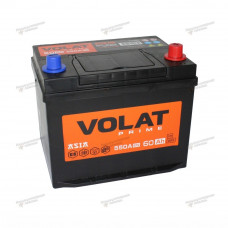 Автомобильный аккумулятор VOLAT Prime ASIA 6СТ- 60 (обр.) (75D23L) ниж.креп.