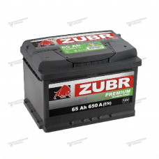 Автомобильный аккумулятор ZUBR Premium 65 (прям.)