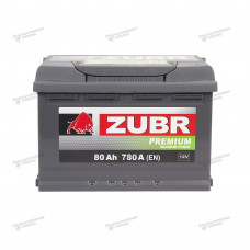 Автомобильный аккумулятор ZUBR Premium 80 (прям.)